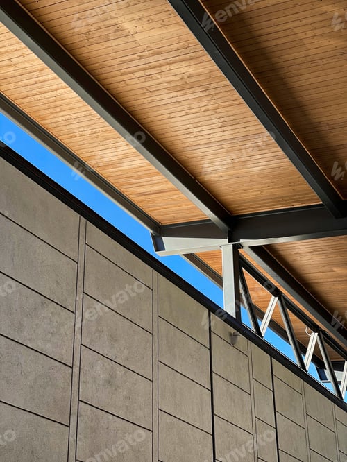 Preview: Clean Modern Architecture Against a Clear Blue Sky