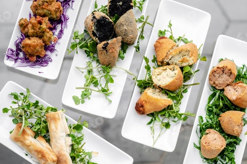 Preview: selection of traditional portuguese tapas snacks on table
