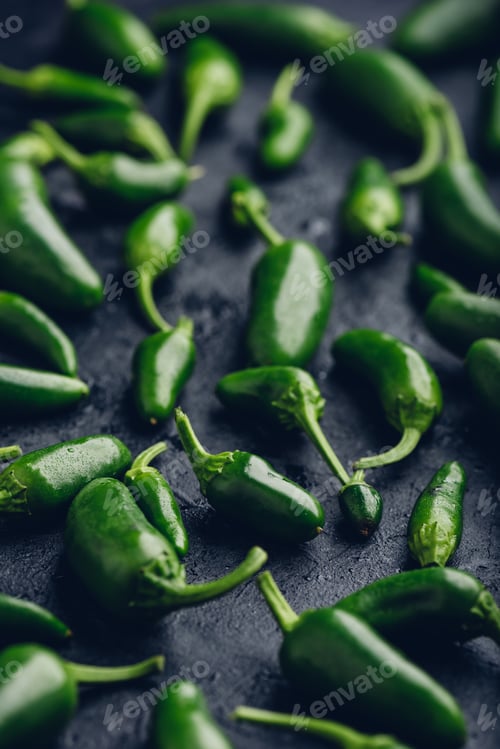 Preview: Jalapeno Peppers on Concrete Surface