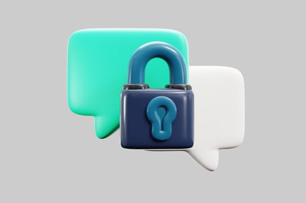 Preview: Secure messaging with padlock icon