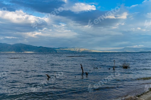 Preview: Tranquil Lake with Mountain View