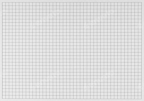 Preview: Checkered Paper Sheet with Close-Up Grid on Isolated White Background for Notes