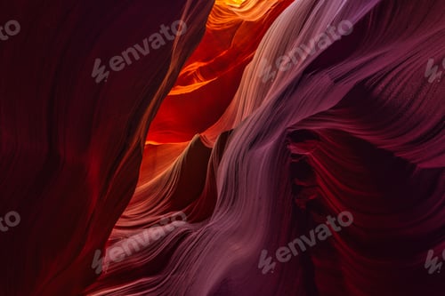 Preview: Antelope Canyon's red sandstone formations in Arizona.