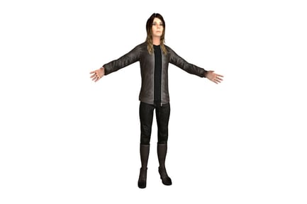 Preview: Urban Woman in Leather Jacket