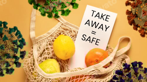 Preview: Take Away is Safe Concept with Citrus Fruit
