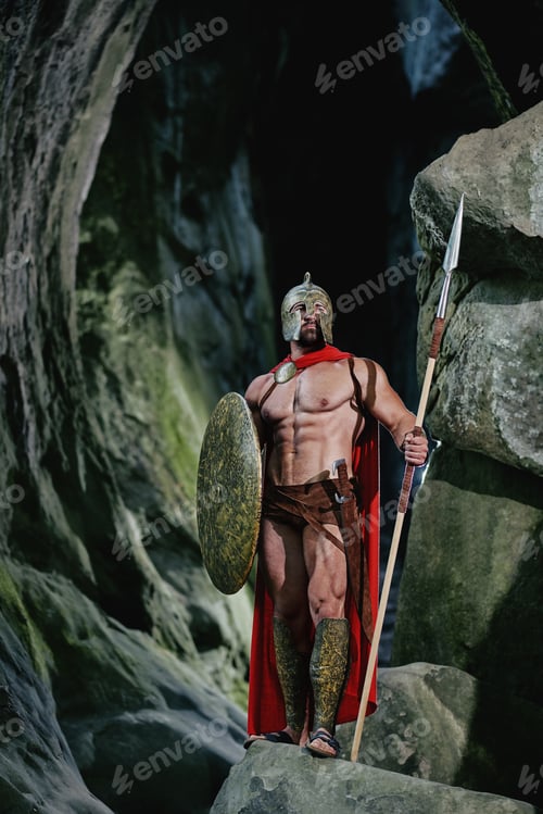 Preview: Spartan warrior in the woods