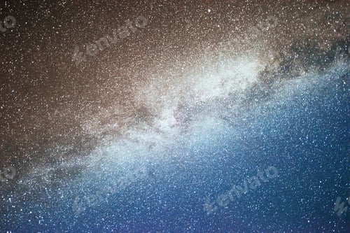 Preview: Vibrant night sky with stars and nebula and galaxy. Deep sky astrophoto