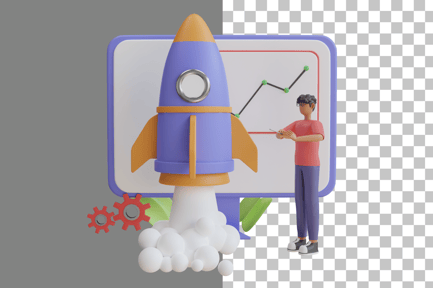 Preview: Business Startup 3D Illustration