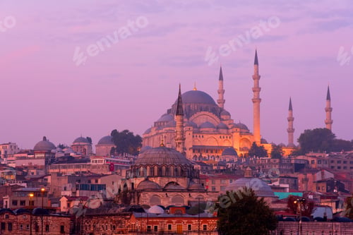 Preview: The Suleymaniye Mosque at dusk