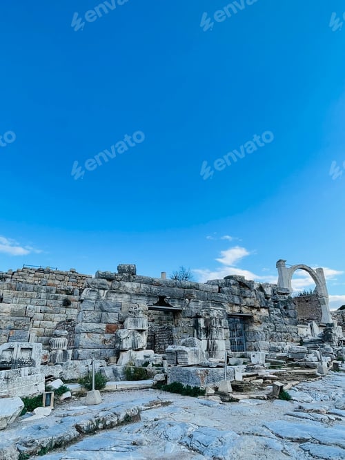 Preview: Elements of ancient architecture and ruins of Ephesus, Izmir.