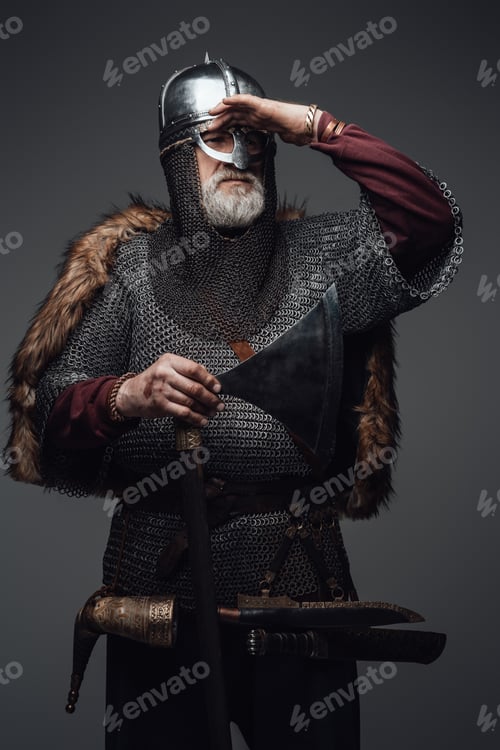 Preview: Elder viking with his hand on his forehead