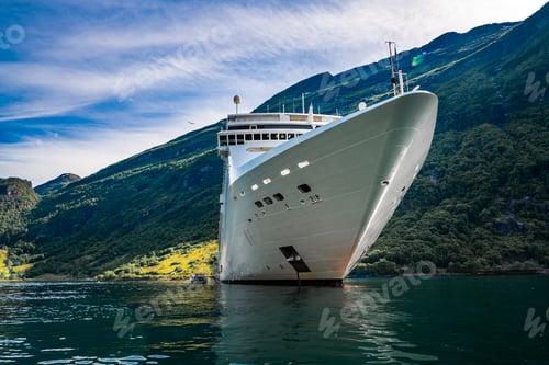 Preview: Cruise Liners On Geiranger fjord, Norway