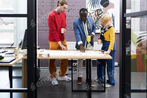 Preview: Architects working together with layout