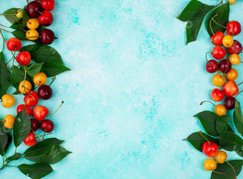 Preview: Fresh ripe red and yellow cherry