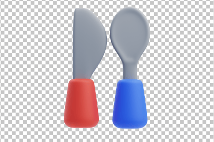Preview: Baby Cutlery 3D Icon