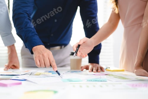 Preview: professional business marketing teamwork concept, group of businessman person startup team