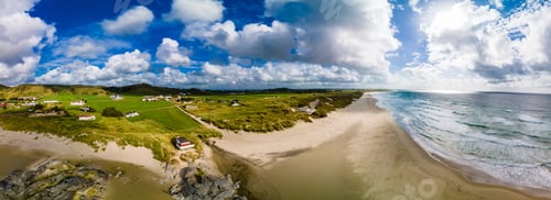 Preview: Hellesto Beach on sunny day, Stavanger, Norway