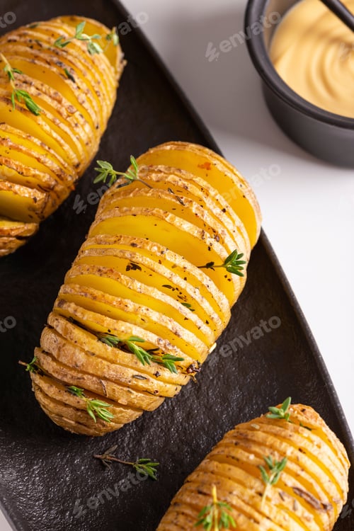 Preview: Delicious grilled potato with thyme