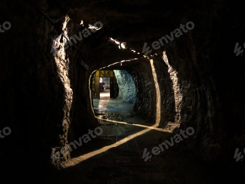 Preview: Light and shadow in a salt mine
