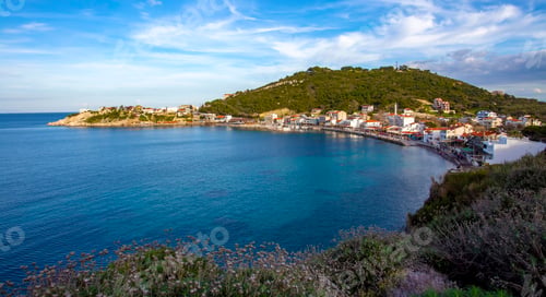 Preview: Karaburun / Izmir / Turkey, February 4, 2019, Panaromic view in Karaburun, Izmir
