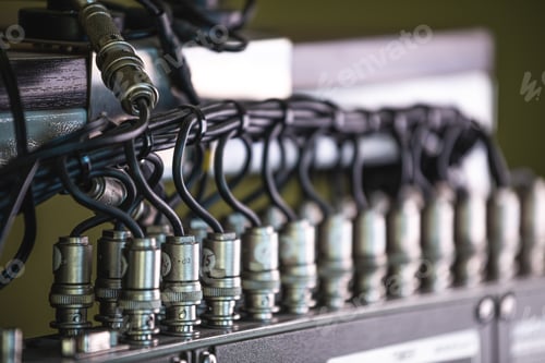 Preview: Close-up side view of a wire and a numbered plug