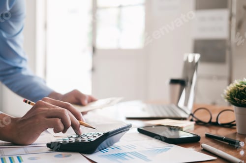 Preview: Accountant is calculate the budget.