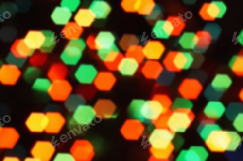 Preview: Nature Pattern- Light Bokeh Background. Celebratory Mood Magic Effect. Decorations Holiday- Design