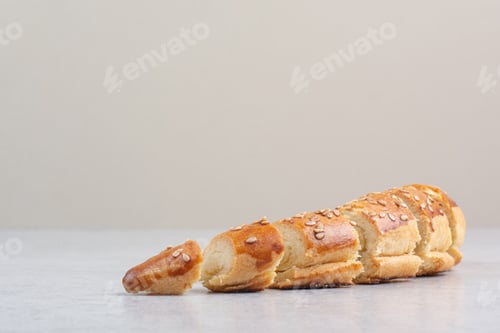 Preview: Tasty homemade biscuits on beige background