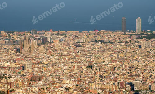 Preview: View over Barcelona in Spain