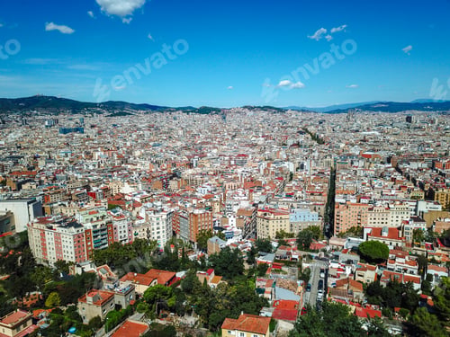 Preview: Barcelona city aerial