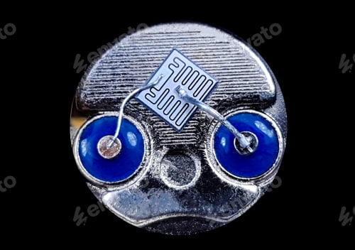 Preview: Macro photo of the inside of a transistor