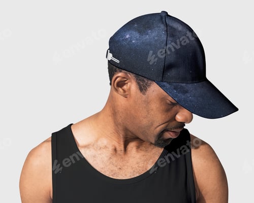 Preview: African American man wearing ball cap