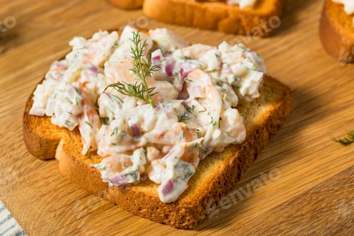 Vista previa: Cold Shrimp Toast Skagen on Bread