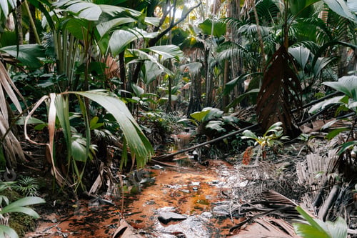 Preview: Swamp, marsh in tropical forest.