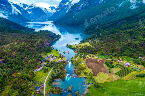 Preview: Beautiful Nature Norway aerial photography.