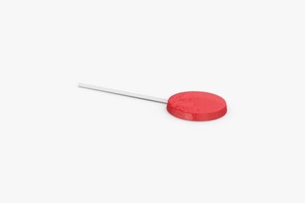 Preview: Red Round Lollipop on a Stick