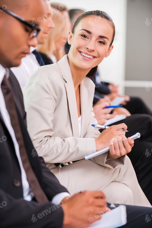 Preview: Businesswoman at the conference.