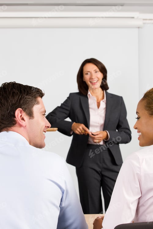 Preview: A lecturer teaching business students