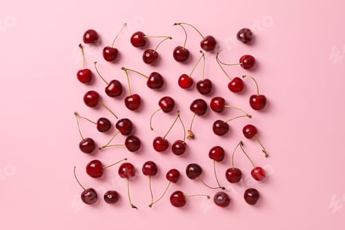 Preview: Concept of fresh summer food - delicious cherry