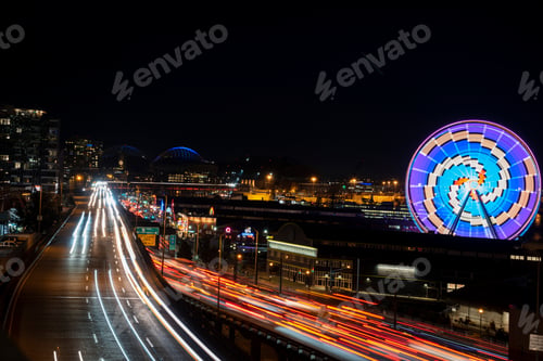 Preview: Long exposure night waterfront