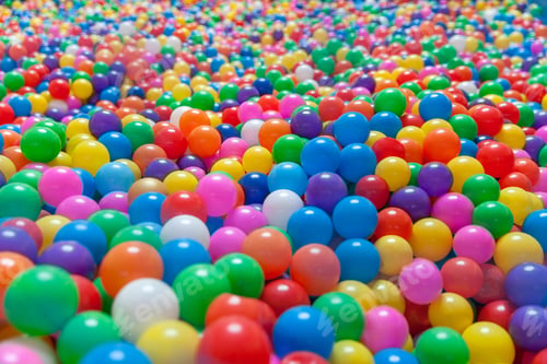 Preview: Colourful balls in the room, children’s playground