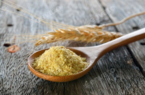 Preview: Wheat germ in wood spoon