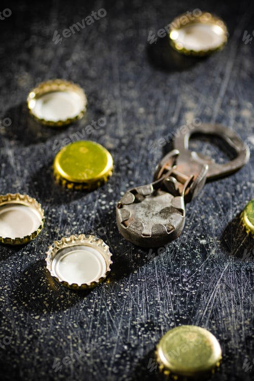 Preview: Beer opener with lids.