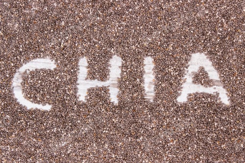 Preview: Inscription chia and seeds as source natural vitamins, dietary fiber and minerals