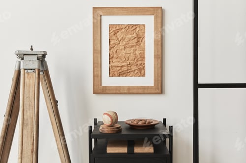 Preview: Stylish comoposition of living room interior