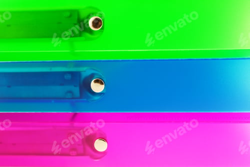 Preview: three multicolored folders