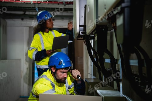 Preview: Engineers inspected the electrical switchboard and verified the operational voltage range.