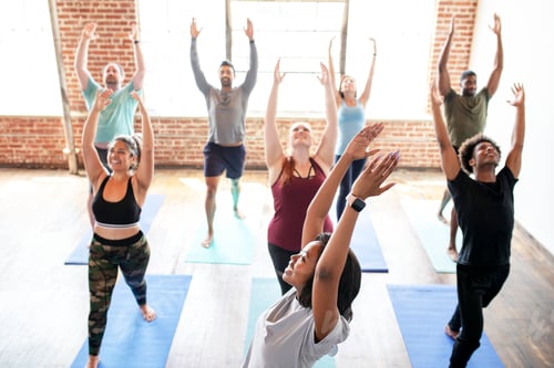 Preview: Yoga sun salutation pose