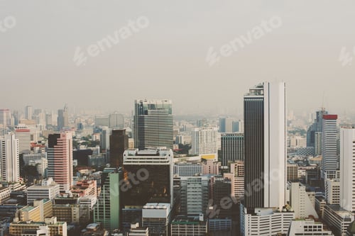 Preview: View of metro city buildings cityscape