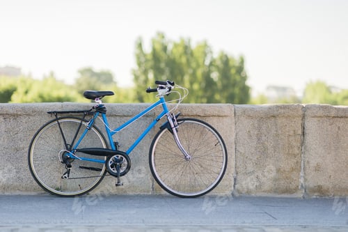 Preview: Bicycle isolated background for environmental transportation. Retro vintage bike header. No people